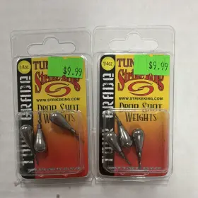 Strike King Tgtwds14-u 2ct Tour Grade Tungsten Quick-change Drop Shot Weight 1/4 Oz 3 Pack Strike King Tgtwds14-u 2ct Tour Grade Tungsten Quick-change Drop Shot Weight 1/4 Oz 3 Pack