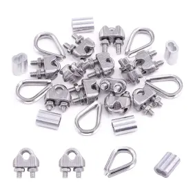 Swpeet S1343 24pcs M3 5/16 Inch Wire Rope Accessory Set Included Swpeet S1343 24pcs M3 5/16 Inch Wire Rope Accessory Set Included