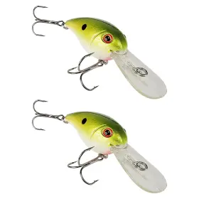 Tackle Hd 501-008 2-pack Crankbait For Bass Crappie Or Walleye 9-14 Ft Depth