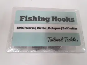 Tailored Tackle 853805008012 Fishing Hooks Kit 150 Pc Box Ewg Worm Circle Octupus Baitholder Tailored Tackle 853805008012 Fishing Hooks Kit 150 Pc Box Ewg Worm Circle Octupus Baitholder