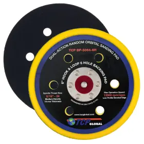 Tcp Global 4350468022 6 Inch Hook And Loop Da Sander Polisher Backing Plate Pad Hole Pattern Tcp Global 4350468022 6 Inch Hook And Loop Da Sander Polisher Backing Plate Pad Hole Pattern