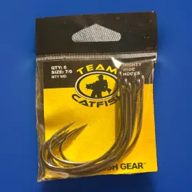 Team Catfish 042758890076 80 Carbon Mw 7/0-1pk 6 Hooks Factory Sealed 10 Available Lunkers