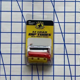 Team Catfish 696324000453 6 Pack Ez Load Dip Tubes With #6 3x Strong Treble Hooks Team Catfish 696324000453 6 Pack Ez Load Dip Tubes With #6 3x Strong Treble Hooks