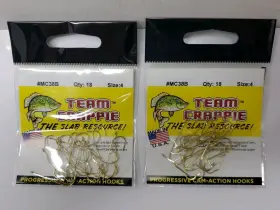 Team Crappie 042758386449 Cam Action Tempered Hook Qty 36 Size 4 Mc38b Fishing 2 New Sealed
