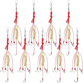 Teenyyou Yit-teenyyou-2651 9 Pcs Fishing Hooks Kit 6#14# Carp Bait Trap Spring Feeder Rig Tackle