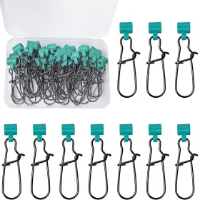 Tenalleys 600470 40pcs Stainless Steel Fishing Line Sinker Slides Catfishing Rig With Duo Lock Tenalleys 600470 40pcs Stainless Steel Fishing Line Sinker Slides Catfishing Rig With Duo Lock