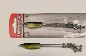 Terminator Tsr5 Lot Of 2 Super Stainless Rigs 5 Inch Gold Shiner Umbrella Rig Tsr5#83 Terminator Tsr5 Lot Of 2 Super Stainless Rigs 5 Inch Gold Shiner Umbrella Rig Tsr5#83