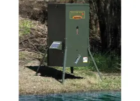 Texas Hunter Products Df300al 175lb Lake And Pond Fish Feeder With Adjustable Legs Texas Hunter Products Df300al 175lb Lake And Pond Fish Feeder With Adjustable Legs
