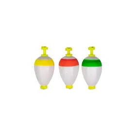 Thill Tfp150so-ast-3 Foam Float Pear 1.5 Inch Assorted Snap-on 3 Per Pack -