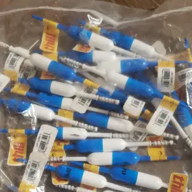 Thill Uaf320blu Stick Floats Blue White Plastic 24 Pack Freshwater Fishing 5 1/2 Inch Thill Uaf320blu Stick Floats Blue White Plastic 24 Pack Freshwater Fishing 5 1/2 Inch
