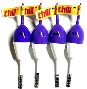 Thill Uaf598pur Set Of 4 Premium Balsa Purple 2 3/16 Inch Pear Shape Spring Stick Float Thill Uaf598pur Set Of 4 Premium Balsa Purple 2 3/16 Inch Pear Shape Spring Stick Float