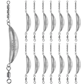 Thkfish B0d7hgsnz5 Fishing Spin Sinkercrescent Sinker 3 Roller Swivels Drop