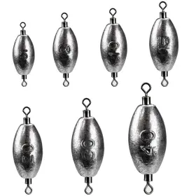 Thkfish Inlineweights-10pcs-40g-q Fishing Weights Inline Trolling Sinkers Swivel Lead Set 1/3oz To 1.4oz