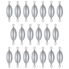 Thkfish Inlineweights-20pcs-5g-q Fishing Weights Inline Trolling Sinkers Swivel Lead Set 1/3oz To 1.4oz Thkfish Inlineweights-20pcs-5g-q Fishing Weights Inline Trolling Sinkers Swivel Lead Set 1/3oz To 1.4oz