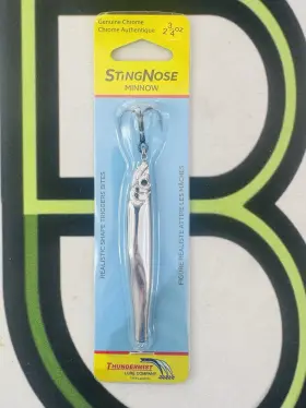 Thundermist 680569103628 Sting Nose Minnow Hook 2 3/4oz Chrome Thundermist 680569103628 Sting Nose Minnow Hook 2 3/4oz Chrome