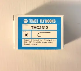 Tiemco 052857411102 100 Fly Tying Hooks Tmc 2312 Size 16