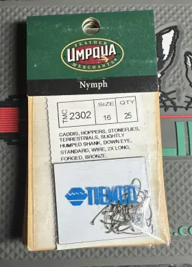 Tiemco 052857411287 100 Fly Tying Hooks Style 2302 Size 16