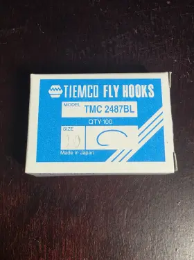 Tiemco Tmc2487bl Fly Hooks Size 10 - 100 Pack Tying Barbless Bronze