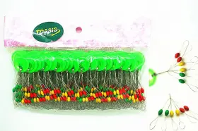 Toasis Ffbso100-1709 600pcs Colorful Oval Rubber Fishing Float Bobber Stopper