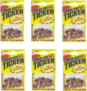 Top Brass 098614716035 Carolina Ticker With 8mm Red Glass Beads Bass Fishing Sinker/weig Top Brass 098614716035 Carolina Ticker With 8mm Red Glass Beads Bass Fishing Sinker/weig