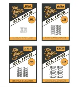 Top Water 850067974161 Speed Clips Super Sample Pack 10 Stainless Steel