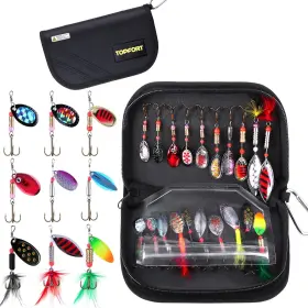 Topfort 729920142651 187/343pcs Fishing Accessories Kit Organized Tackle Box With