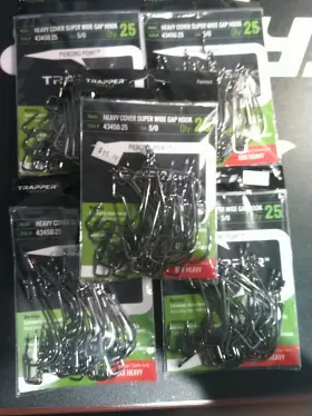 Trapper 818396020010 Tackle 5/0 Heavy Cover Super Wide Gap Xxx Fishing Hooks Trapper 818396020010 Tackle 5/0 Heavy Cover Super Wide Gap Xxx Fishing Hooks
