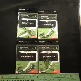 Trapper Tackle 818396020317 4 Packs Of Jig Fishing Hooks Sz 5/0 51450 30 Degree Nip Trapper Tackle 818396020317 4 Packs Of Jig Fishing Hooks Sz 5/0 51450 30 Degree Nip