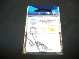 Trident 780980656014 All Purpose Bait Hooks Size 2 . 5 Packs Of 8 40 Trident 780980656014 All Purpose Bait Hooks Size 2 . 5 Packs Of 8 40