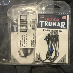 Trokar Tk120-5/0 Tro Kar Finesse Worm Hook Size 5/0 5 Packs Per Pack Trokar Tk120-5/0 Tro Kar Finesse Worm Hook Size 5/0 5 Packs Per Pack