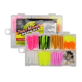 Trout Magnet 372426652966 82 Piece Neon Fishing Kit Catches All Types Of Fish Includes 70