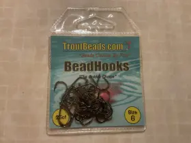 Troutbeads Bh-2506 Beadhooks Size 6 25ct - 4 Packs- Bulk Savings Troutbeads Bh-2506 Beadhooks Size 6 25ct - 4 Packs- Bulk Savings