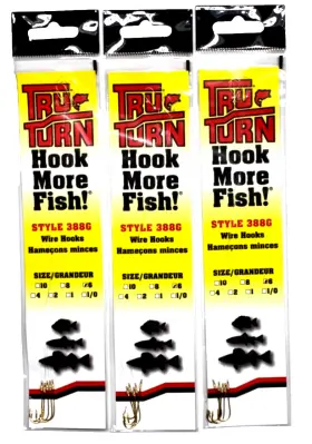Tru-turn 042758388665 3 Packs 388g Snelled Size 6 Gold Wire Hook Count Package Tru-turn 042758388665 3 Packs 388g Snelled Size 6 Gold Wire Hook Count Package