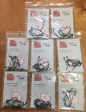 Tru Turn 240z-2/0 Lot Of 8. Ez Link Hooks. 6ct. 48 Total Hooks