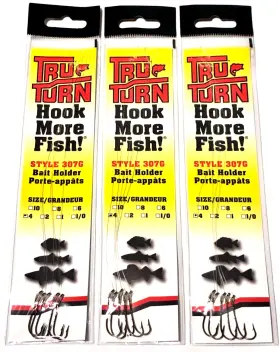Tru-turn 307g-4 3 Packs Snelled Size 4 Bait Holder Hook 6 Count Package Made In The Usa Tru-turn 307g-4 3 Packs Snelled Size 4 Bait Holder Hook 6 Count Package Made In The Usa