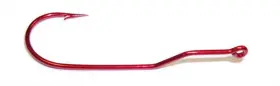 Tru-turn 853zs1 Tru-turn Aberdeen Hook Size 1 Blood Red 7 Per Pack - Tru-turn 853zs1 Tru-turn Aberdeen Hook Size 1 Blood Red 7 Per Pack -