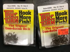 Tru Turn 856bl-6 Aberdeen Hooks Size 6 Bronze Tru Turn 856bl-6 Aberdeen Hooks Size 6 Bronze