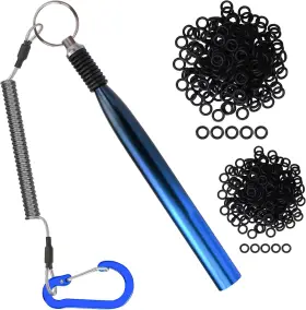 Truscend 313028035009 Gradient Fishing Wacky Rig Tool With Silicone O Rings 210pcs For 3 Inch -4