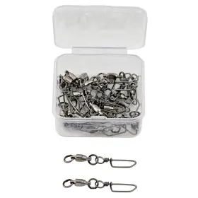 Twin-cl-snap-#1-20pack Tsuridamashii Twin Swivel With Coastlock Snap One Side 6 Ball Bearing Dual Ax Twin-cl-snap-#1-20pack Tsuridamashii Twin Swivel With Coastlock Snap One Side 6 Ball Bearing Dual Ax