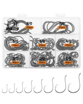 Ucec 00829 200pcs Circle 1/0 2/0 3/0 4/0 5/0 6/0 7/0 8/0 Silver Assortment Ucec 00829 200pcs Circle 1/0 2/0 3/0 4/0 5/0 6/0 7/0 8/0 Silver Assortment
