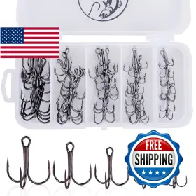 Ucec B087pf68qp Treble Fishing Hooks Kit Saltwater And Freshwater High Carbon Steel Sharp Ucec B087pf68qp Treble Fishing Hooks Kit Saltwater And Freshwater High Carbon Steel Sharp