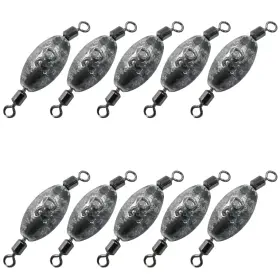 Uenhoy Uenhoy231122-017 10 Pcs Fishing Weights Inline Trolling Sinker Tackle With Inner Swive