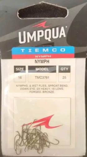 Umpqua Tmc3761 Tiemco Tmc 3761 Size 16 Qty 100 25 Pack X4