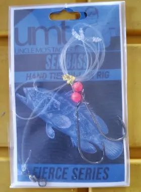 Umt Umt-sb-hl-10 - 11 Pack Hi/lo Sea Bass Rigs Mustad 3/0 Bait Hooks 60lb Line 80lb Swivel
