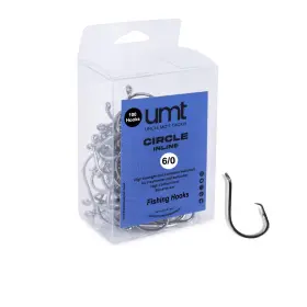 Uncle Mos Saltwater Tackle Umt-ch-6/0-100 Umt 100 Pack Inline Fishing Circle Hooks Size 6/0 Black Nickel High Carbon St Uncle Mos Saltwater Tackle Umt-ch-6/0-100 Umt 100 Pack Inline Fishing Circle Hooks Size 6/0 Black Nickel High Carbon St