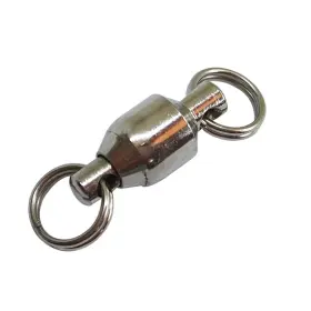 Unclesportinfof 734009410132 50pcs Ball Bearing Swivel Fishing Stainless Split Ring Fish Hooks Connectors