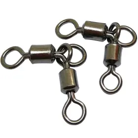 Unclesportinfof 734009412587 50pcs 3 Way Swivels Fishing Heavy Duty Crane Swivel Slid 3-way T Turn
