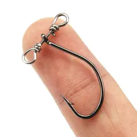 Unclesportinfof 734009415250 50 Pieces Spinshot Drop Shot Hook Swivel Fishing Hooks High Carbon Steel Fish