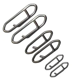 Unclesportinfof 734009415274 50 Pcs Fishing Clips Stainless Steel Strength Fast Snap Clip Conne