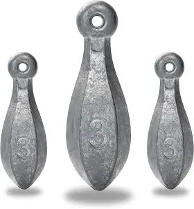 Uniprime Outdoors 744759100313 Bluewing Bank Sinker 1lb/2lb/3lb/5lb/6lb Box Fishing Weights Sinkers Saltwater B